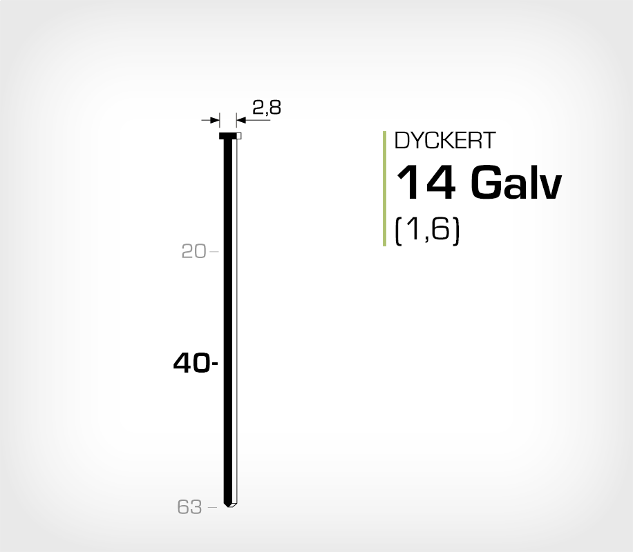 Dyckert 14/40 (SKN 16-40) - 2500 st /ask
