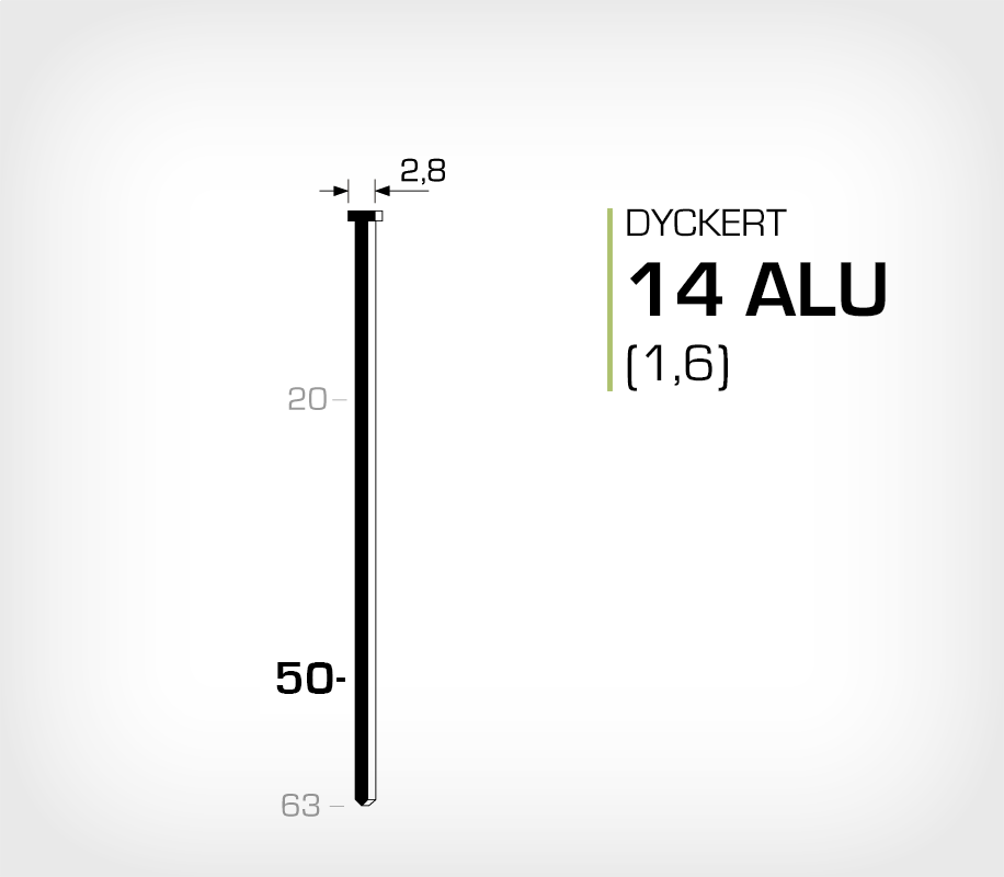 Dyckert 14/50 Aluminium (SKN 16-50 ALU)