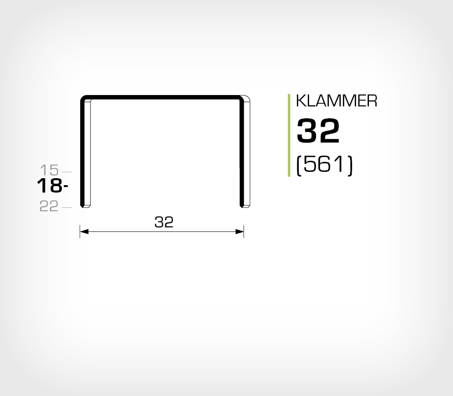 Klammer 32/18 (561-18K) - OMER