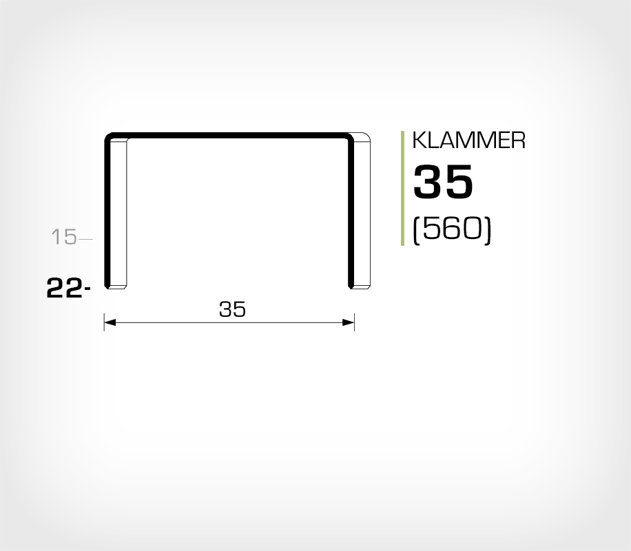 Klammer 35/22 (560-22K) - OMER