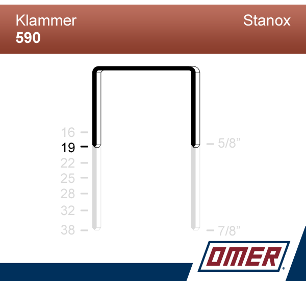 Klammer 590/19  - Emballageklammer
