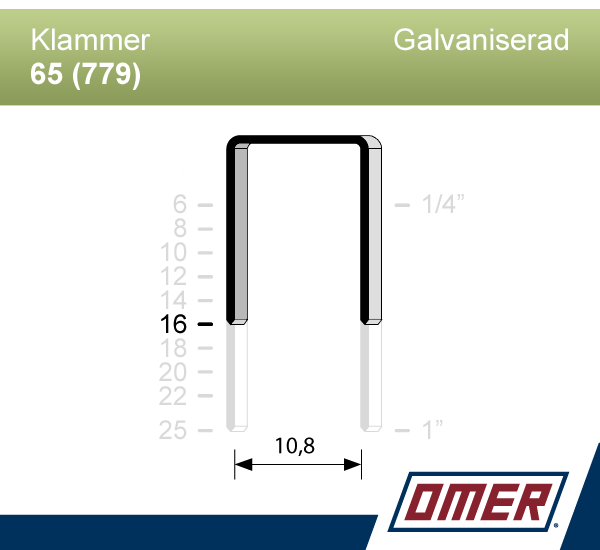 Klammer 65/16 (779-16) - Ask