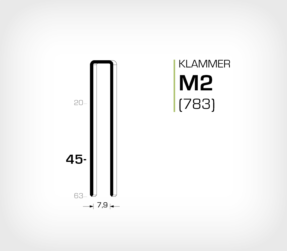 Klammer M2/45 (783-45)