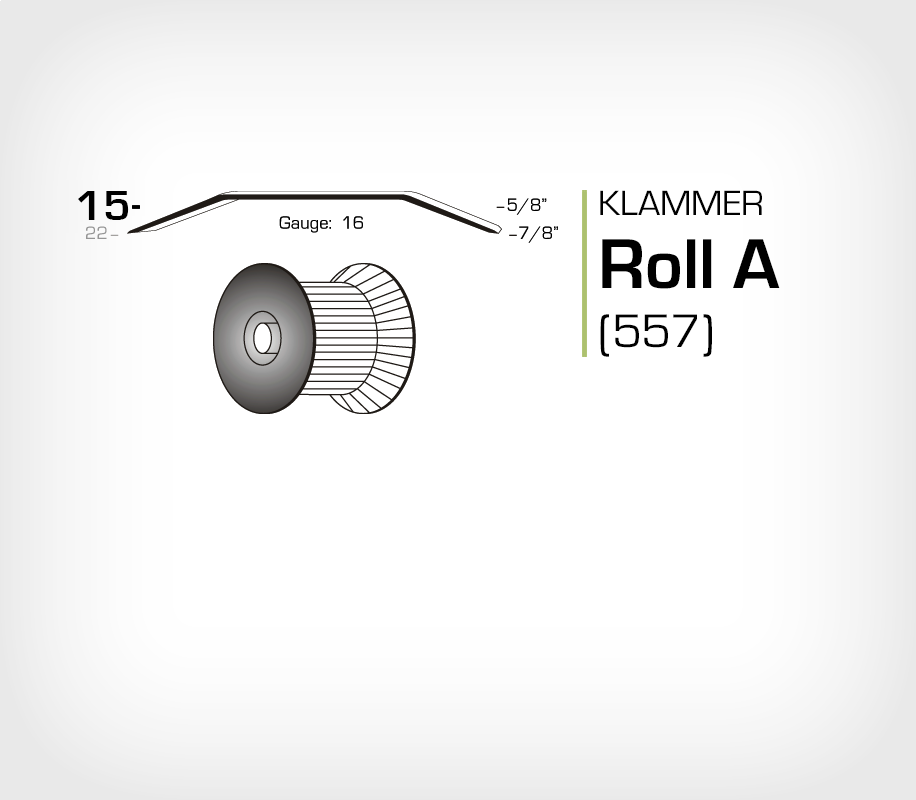 Klammer Roll A/15 (557-15)  - OMER