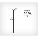 Dyckert 14/25 Vitlackerad (SKN 16-25) - 4000 st /ask