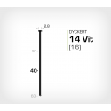 Dyckert 14/40 Vitlackerad (SKN 16-40) - 4000 st /ask