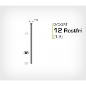 Dyckert rostfri 12/38 SS (SKN 12-38 SS)