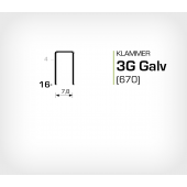 Klammer 3G/16 Elförzinkad Galv (670-16)
