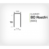 Klammer 80/16 SS (Rostfri)