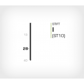 Stift I/28 Galv - Stiftverktyg