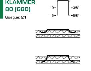 Klammer 80 (680) för klammerpistol 80.16 OC