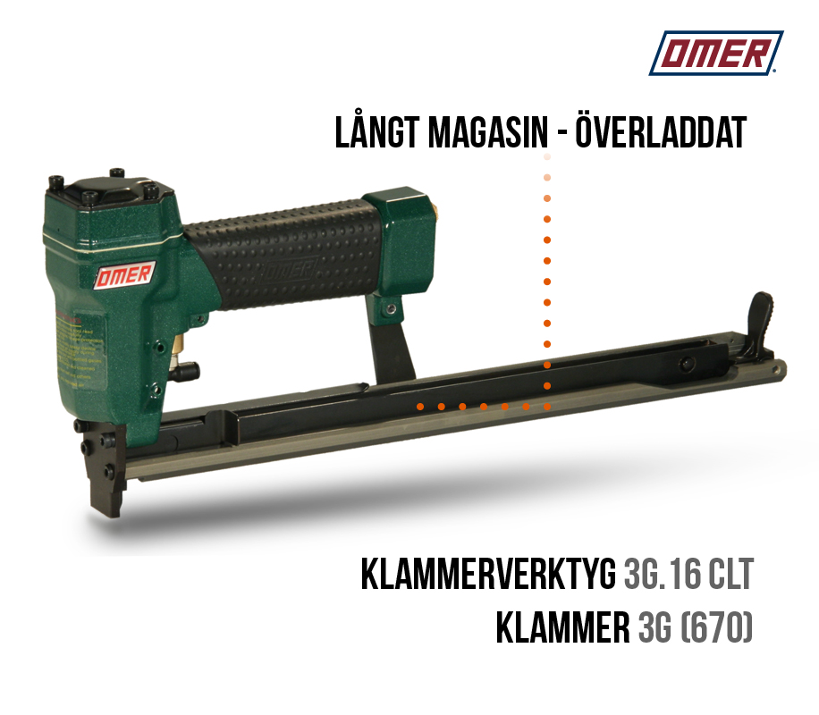 Klammerpistol 3G.16 CLT för 670 och 3G klammer